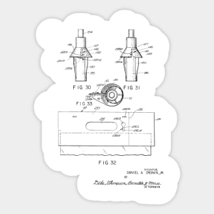 Urinary Drainage System Vintage Patent Hand Drawing Sticker